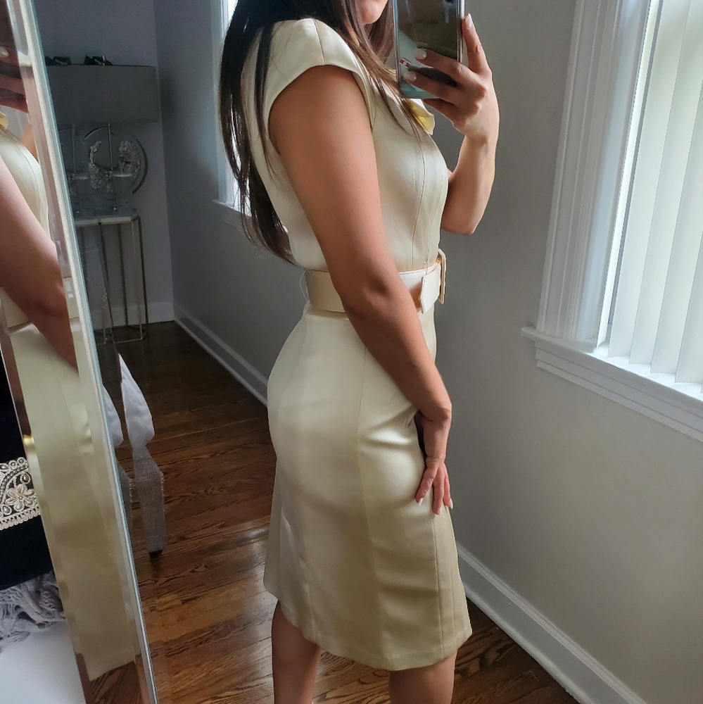 125. Beautiful JAX Champagne Sheath Dress